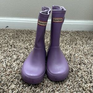 Used Child Lavender Hunter Rain Boots